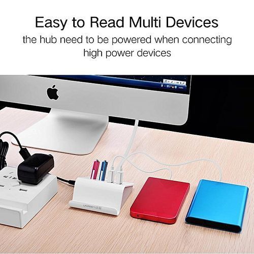USB 3.0 HUB With Phone Holder 4 Port USB HUB USB Splitter Power Adapter For IMac Computer Laptop Accessories By HonTai