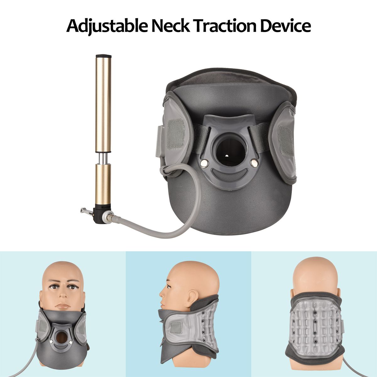 Cervical Neck Traction Device Adjustable Inflatable Neck