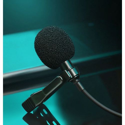 Clip-on Lapel Mic For  Audio Video Recording - 3.5mm