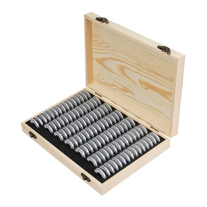 18/21/25/27/30mm Coin  With Foam Gasket Organizer With Storage
