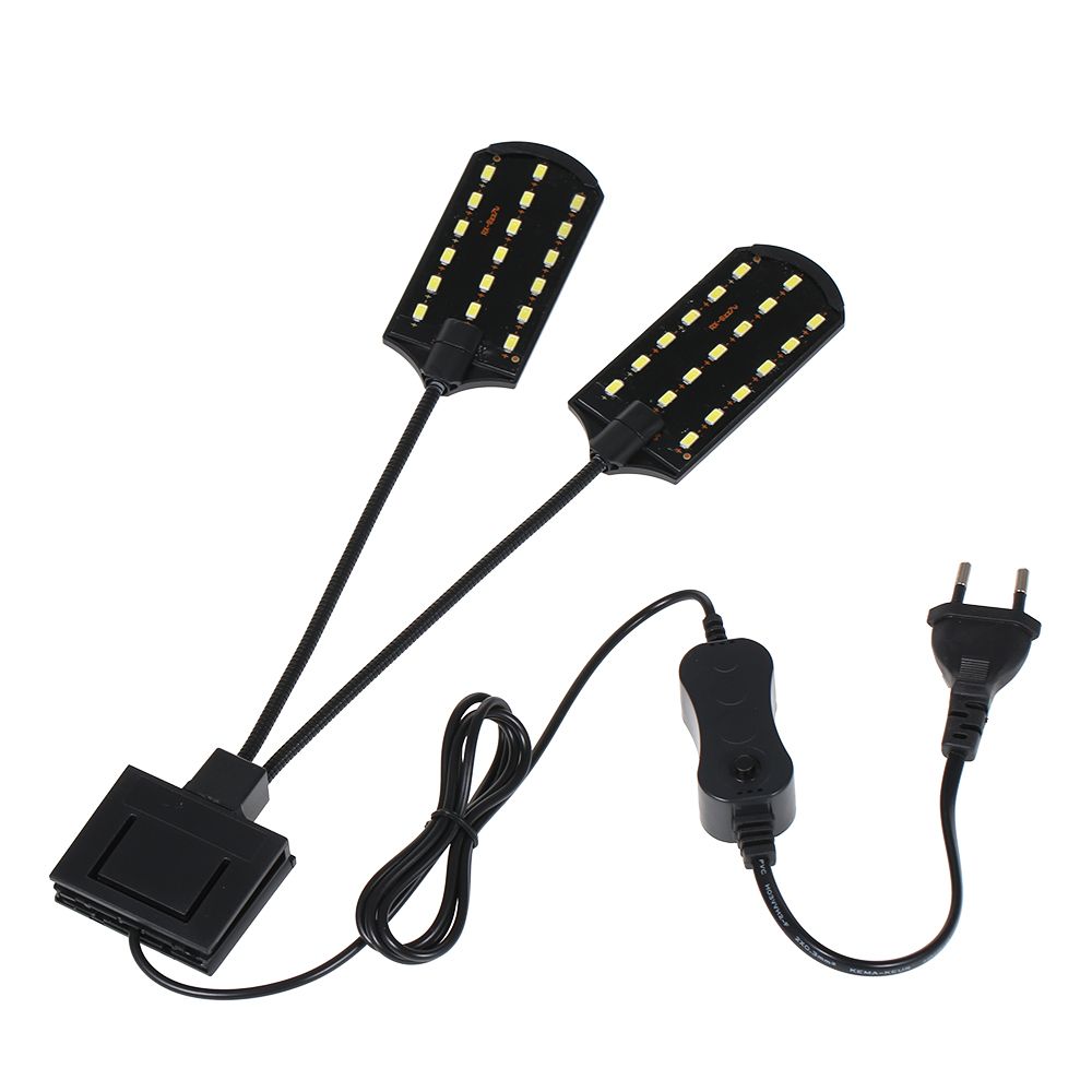 AC220V 15W 36 LED Dual-end Aquarium Light Fish Jar Lamp Flexible Bendable Illumination Angle White Portable