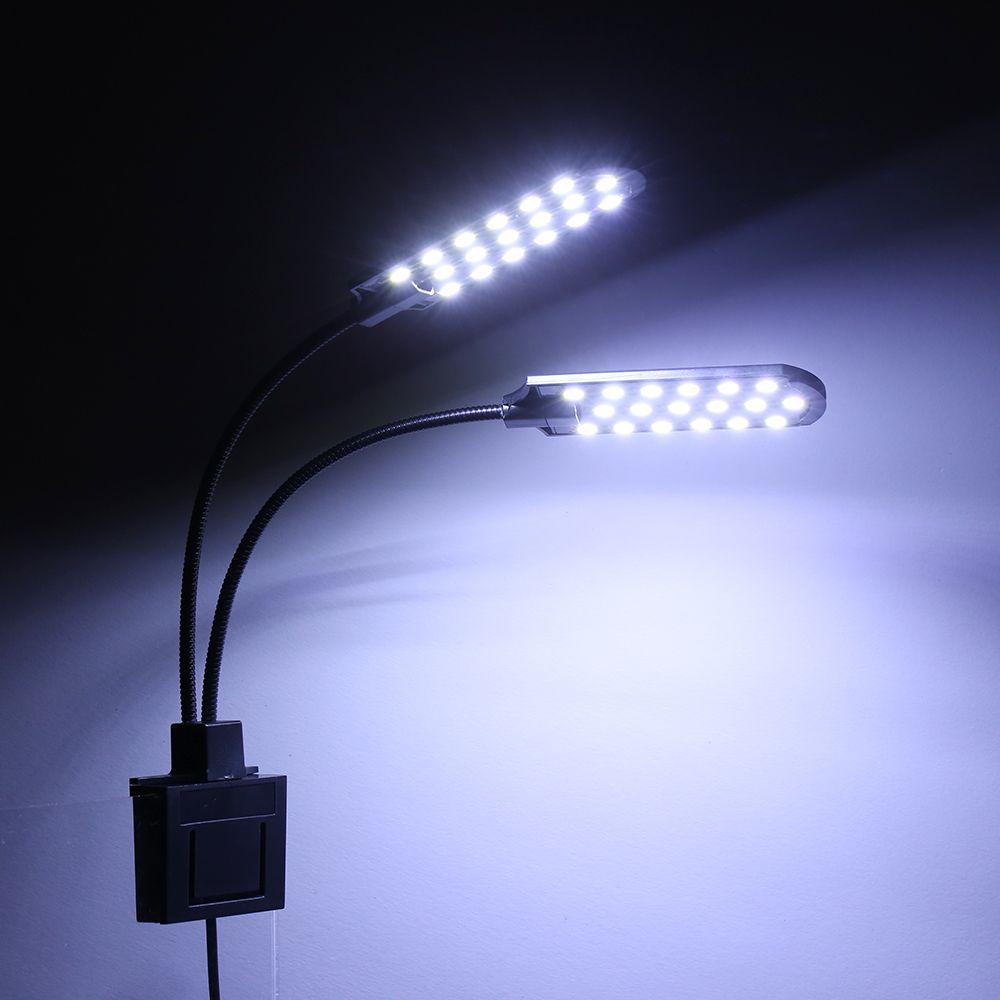 AC220V 15W 36 LED Dual-end Aquarium Light Fish Jar Lamp Flexible Bendable Illumination Angle White Portable