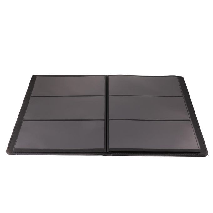 60 Pockets Paper Money Collection Album Stamps Book Soft Leather Black