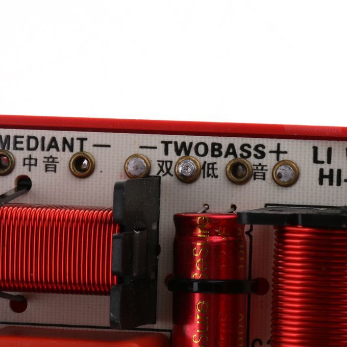4Way 180W Treble Bass Speaker Crossover Frequency  Filter Clear