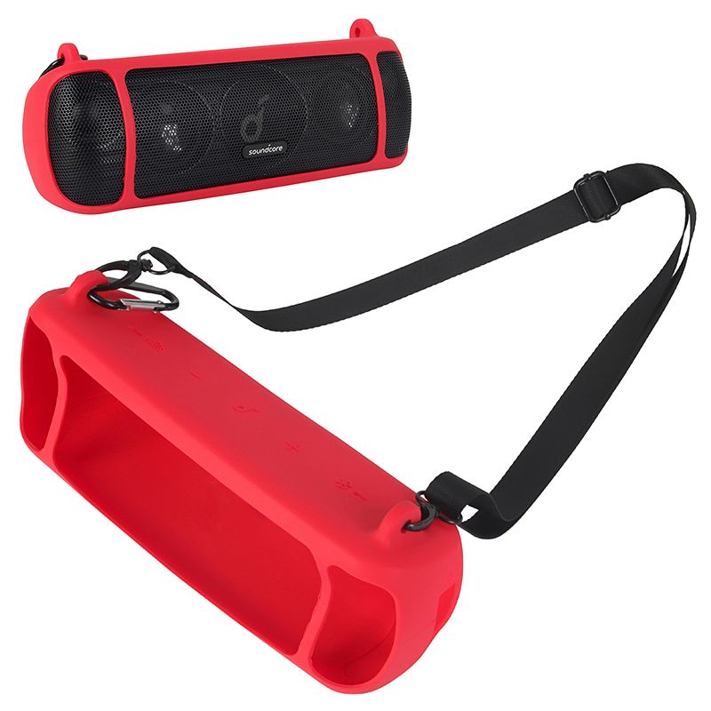 Silicone Case - Anker Soundcore Motion+ Speaker Pouch - Red