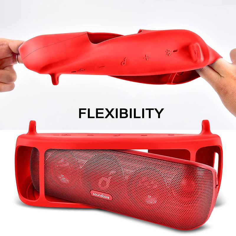Silicone Case - Anker Soundcore Motion+ Speaker Pouch - Red