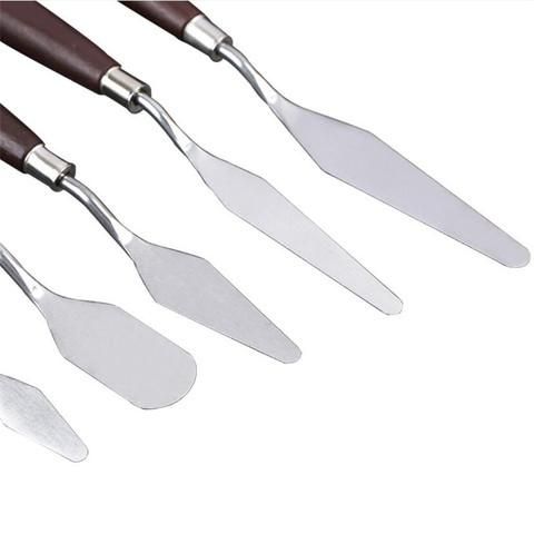 5Pcs Stainless Steel Spatula Cake Decorating Tools