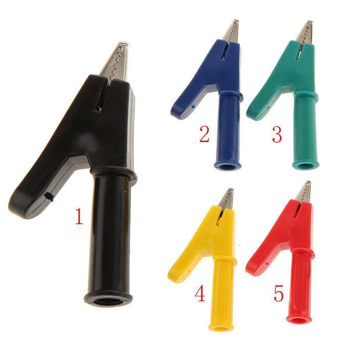 10mm Insulated Electric Alligator Clip Clamp Connector For Test Lead