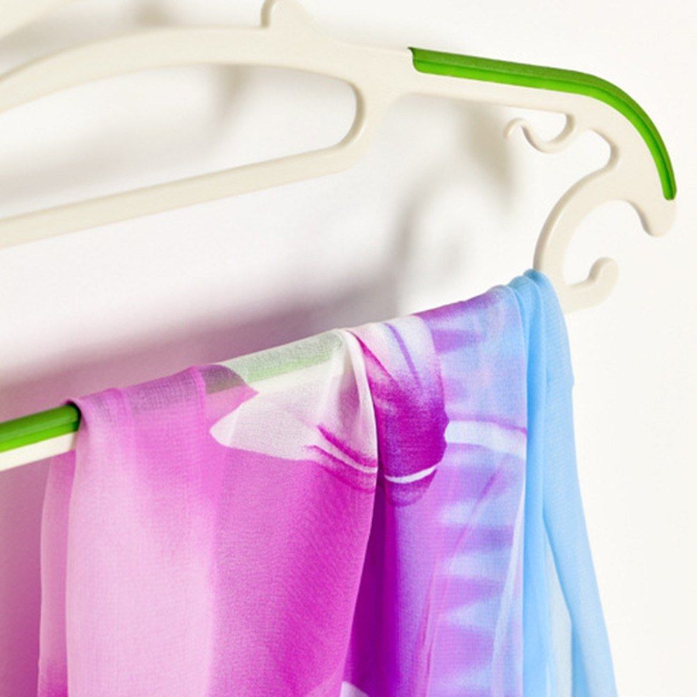 10 PCS/Set Multifunction Hangers ABS Metal Non Slip Wet And