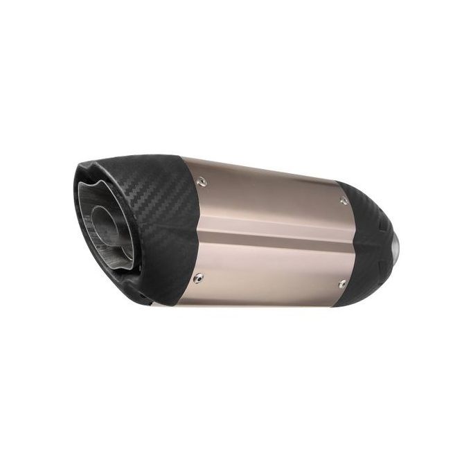 Motorcycle Exhaust Street Sport Bike Carbon Stainless Steel 51mm Muffler Titanium