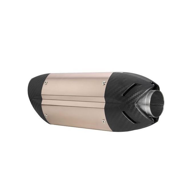 Motorcycle Exhaust Street Sport Bike Carbon Stainless Steel 51mm Muffler Titanium