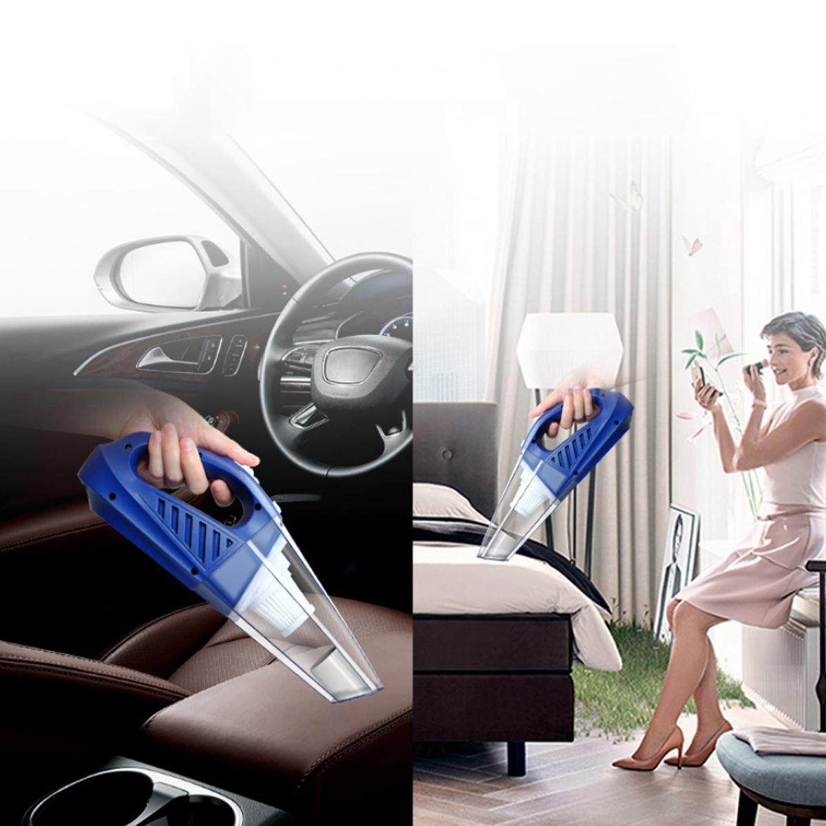 3500Pa 120W Portable Cordless Vacuum Cleaner Handheld Car Home Dry/Wet 2000mAh