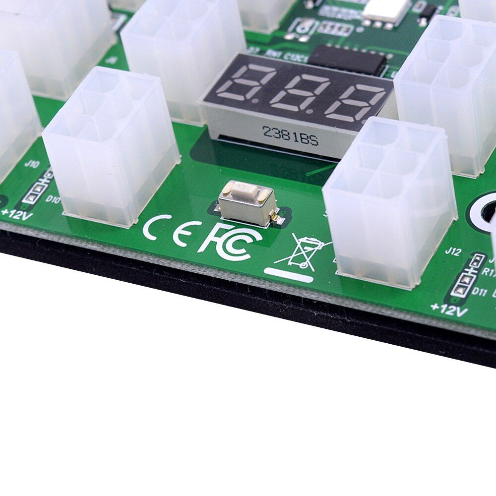 CHIPAL For 1200W 750W Breakout Board 6Pin Connector PSU GPU