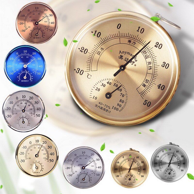 Thermometer Hygrometer Analog Temperature And Humidity Monitor For Bedroom Living Room Office School