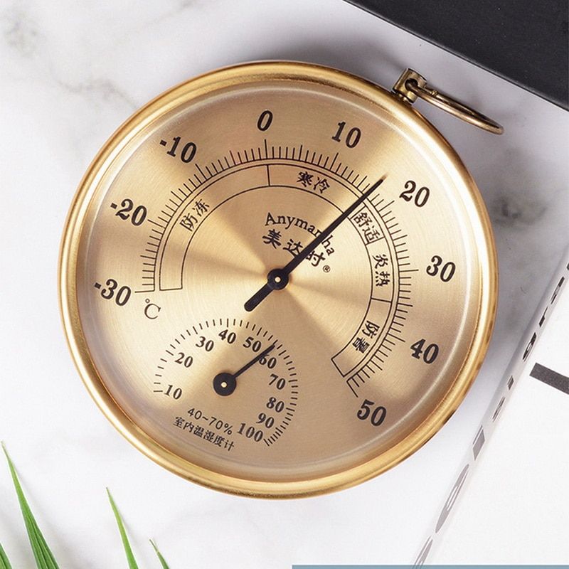 Thermometer Hygrometer Analog Temperature And Humidity Monitor For Bedroom Living Room Office School