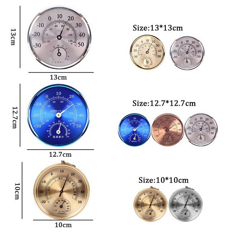Thermometer Hygrometer Analog Temperature And Humidity Monitor For Bedroom Living Room Office School