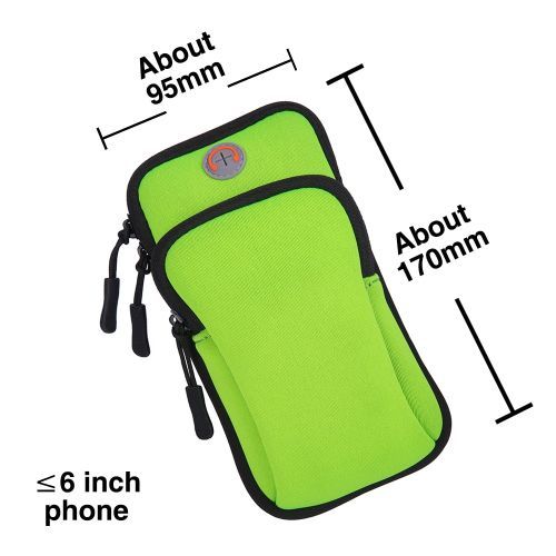 Double Pocket  Waterproof Neoprene Arm Bag  Armband  For Outdoor Sport