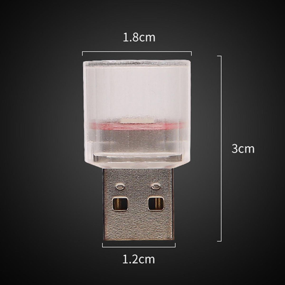 Mini Usb Light Mini Usb Car Lamp Portable Led Atmosphere for Emergency Red