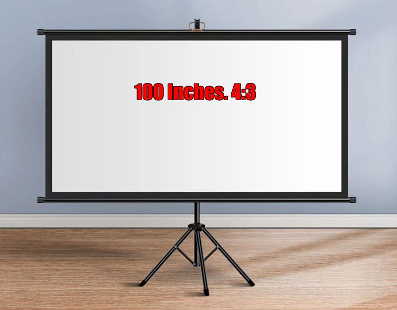 100 Inches 4:3 Wall Hanging Big Size Projector Screen