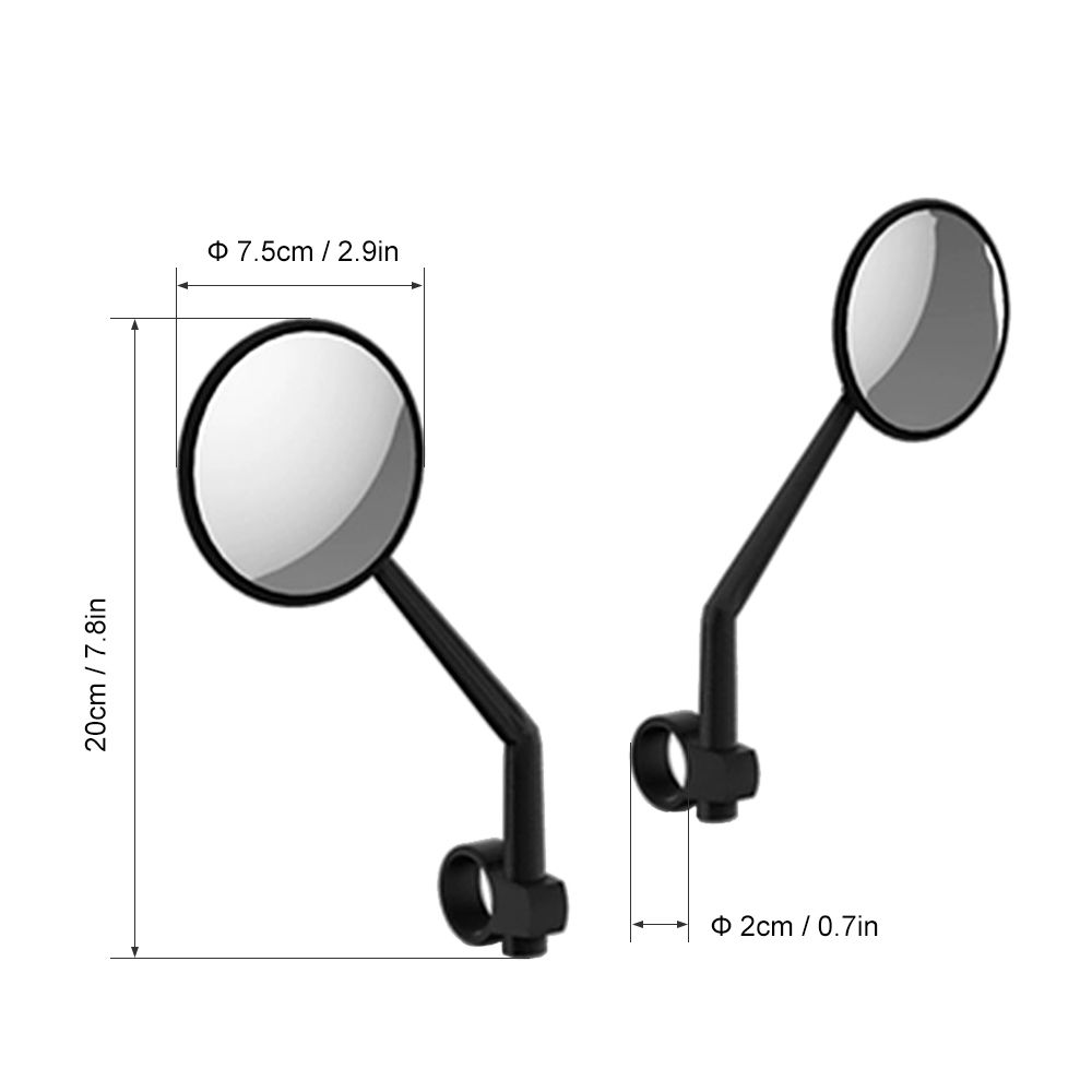2 PCS Rearview Mirrors Rear View Glass For Xiaomi Mijia