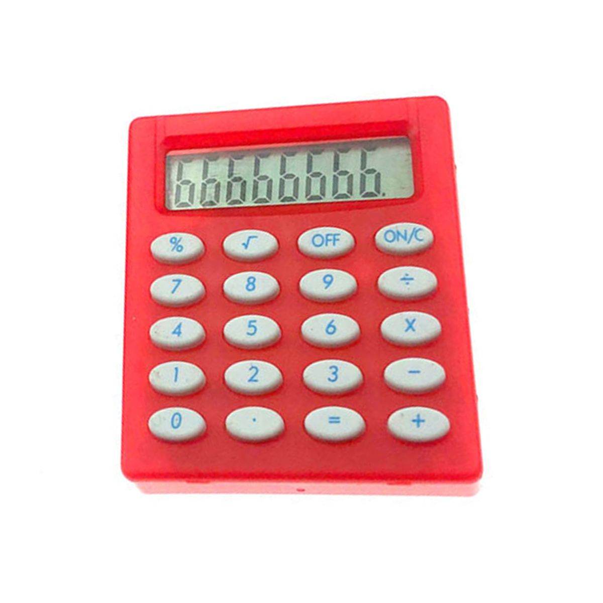 Mini Calculator Battery Powered High Accuracy Portable-Red