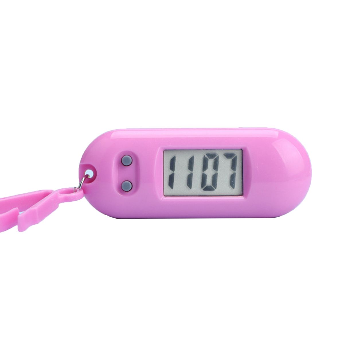 Electronic Clock Silent LCD Digital Display Portable-Pink