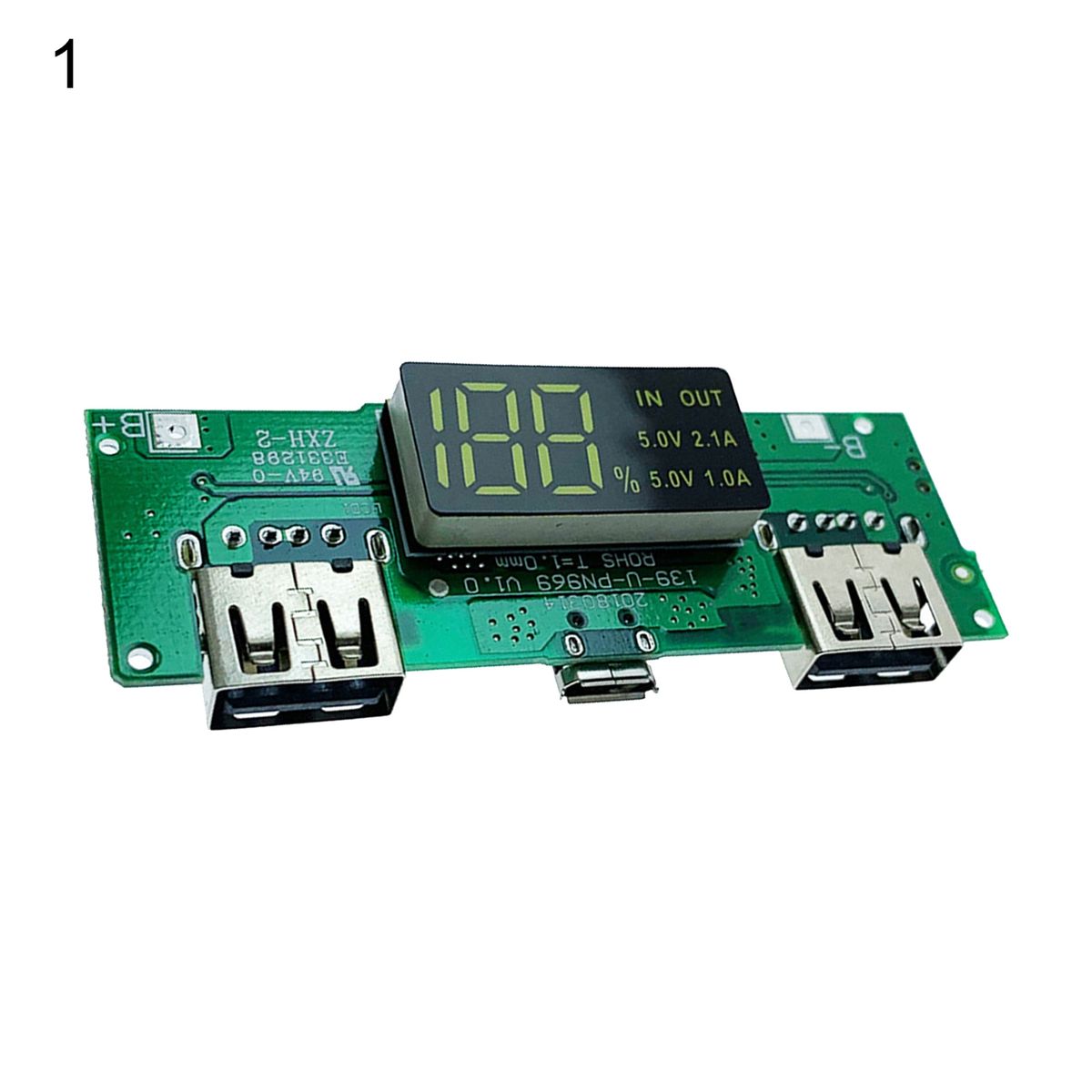 18650 Battery Charger Board Digital Screen Dual USB Output