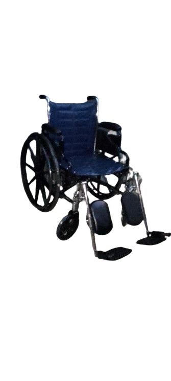 Self Propelled Wheelchair With Orthopedic Foot Rest