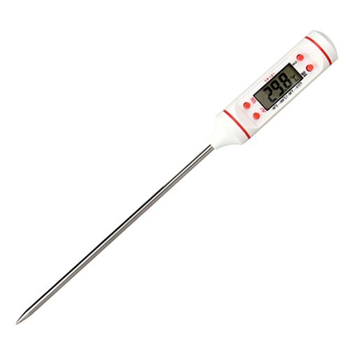 Meat Thermometer Kitchen Digital Cooking Food Probe-White