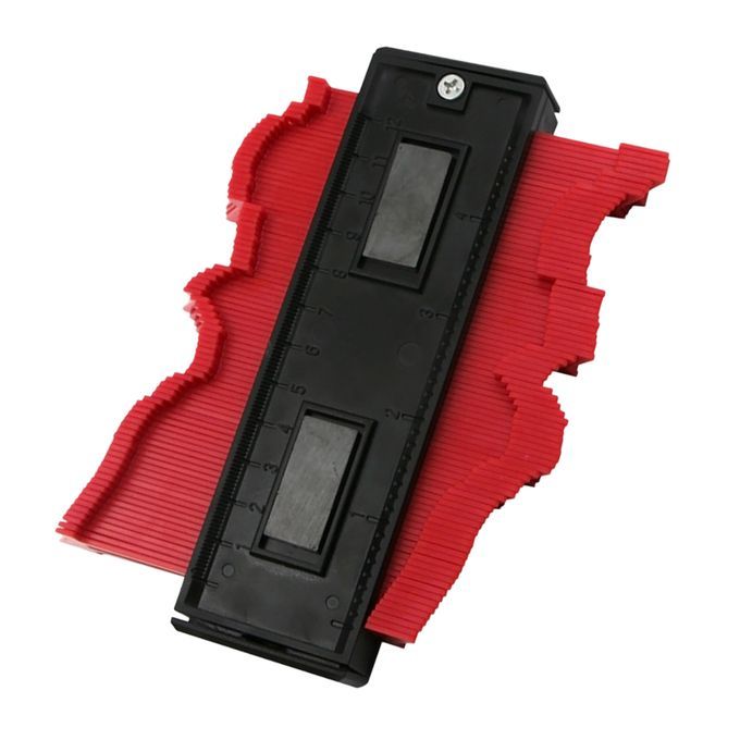 2pcs  Gauge Profile Copy Gauge Ruled Measure Tool Green Red