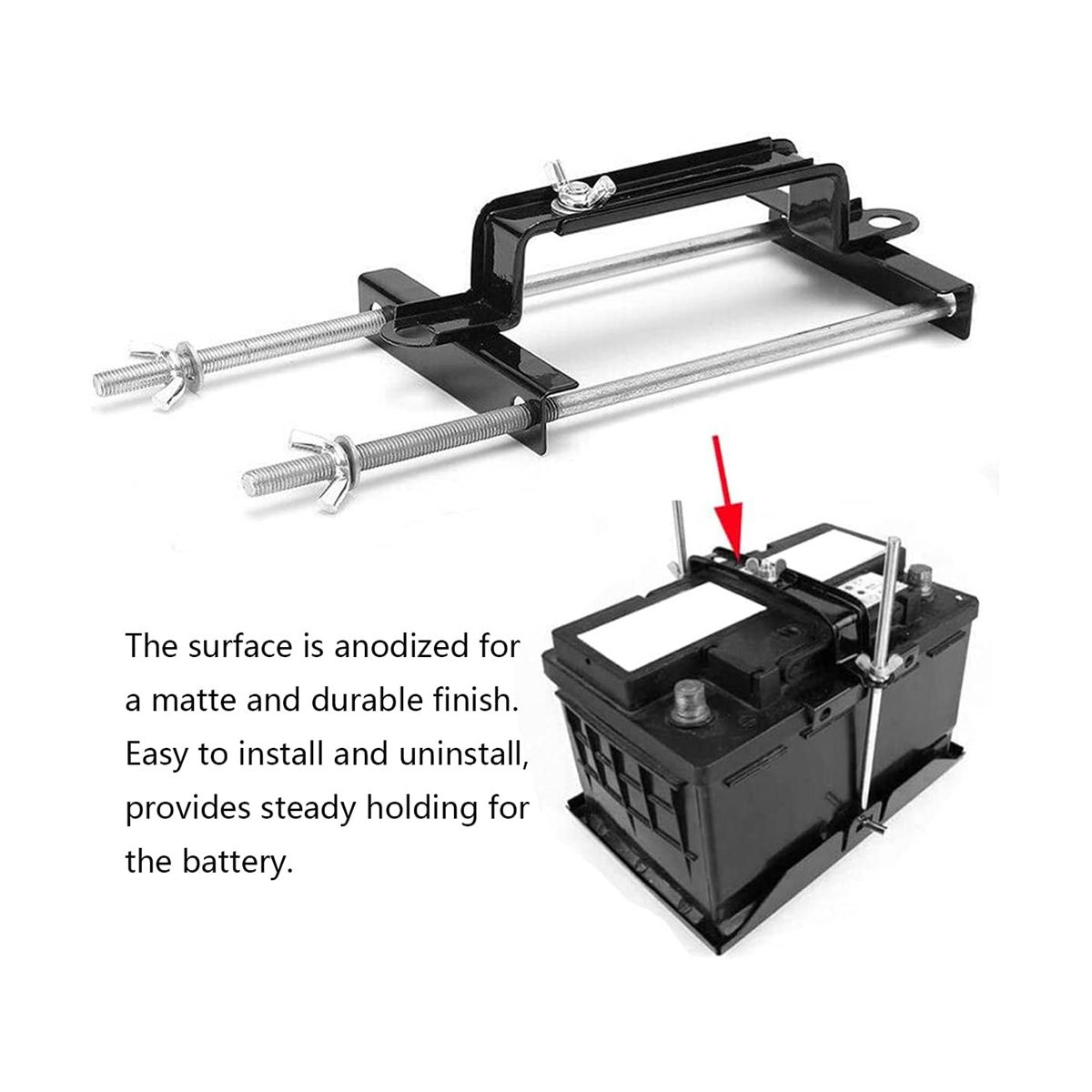 Adjustable Battery Hold Down, Universal Battery Adjustable