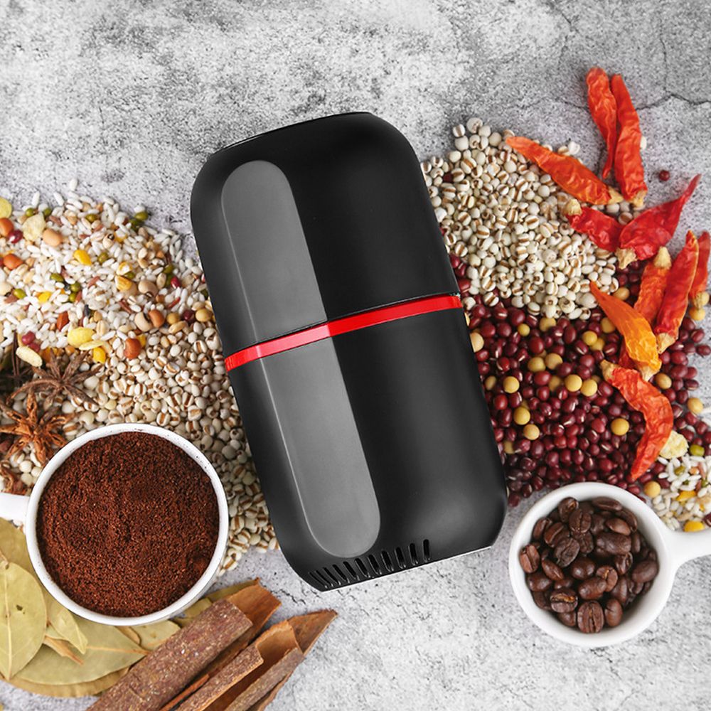 Portable Electric Coffee Grinder Household Mini Grain Small