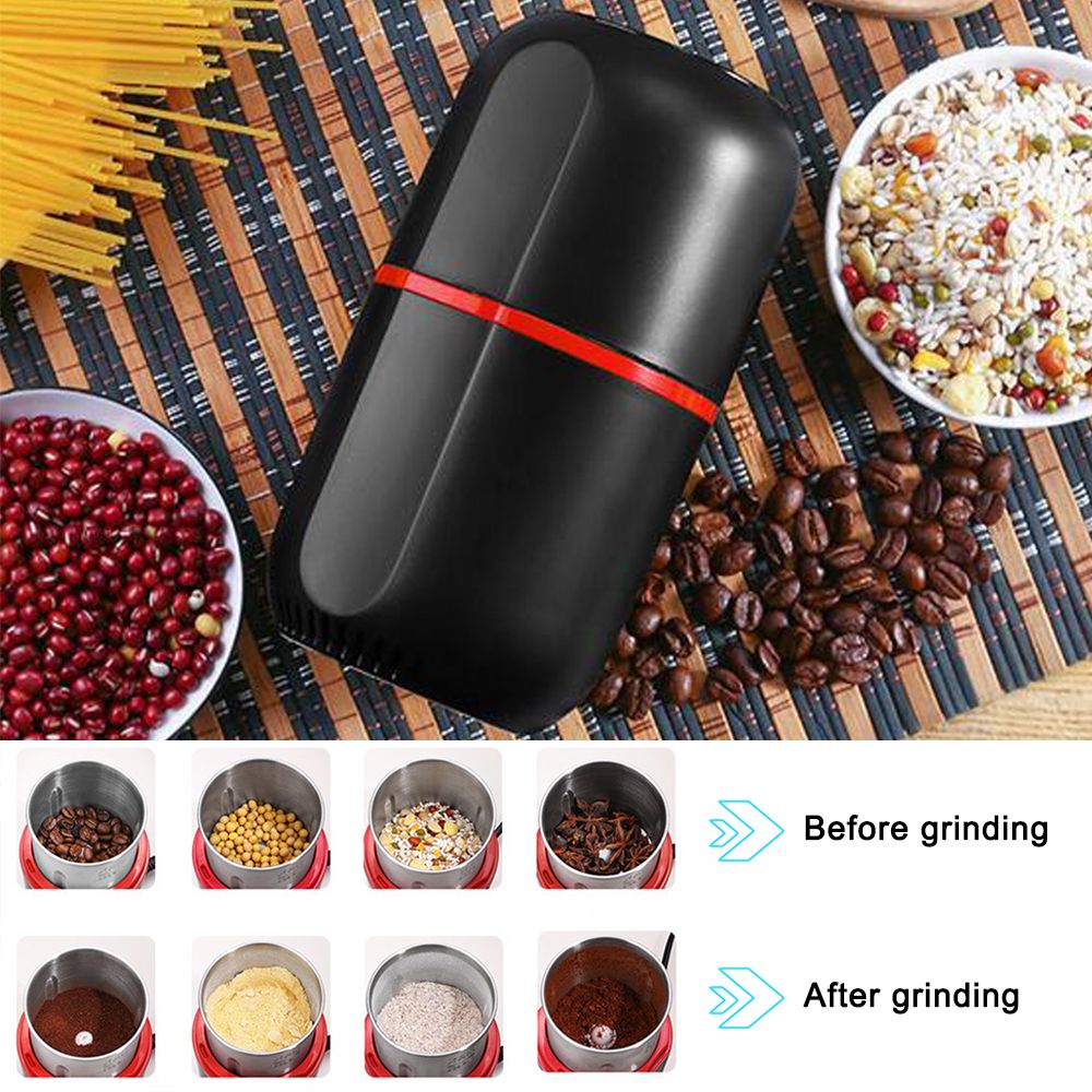 Portable Electric Coffee Grinder Household Mini Grain Small