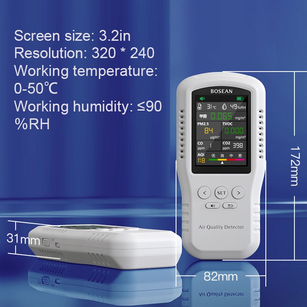 8 In 1 Portable Air Quality Monitor