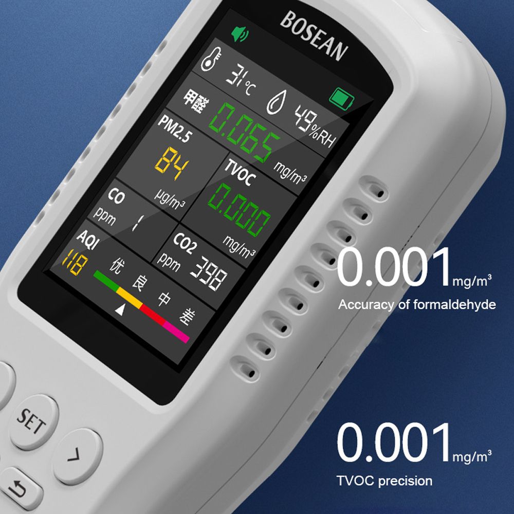 8 In 1 Portable Air Quality Monitor