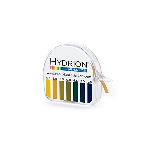334 Hydrion Short Range PH Test Paper Dispenser,4.5  7.5 PH