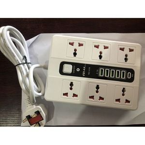 6 Port USB 3 Port Surge Protect Power Socket Extension Box