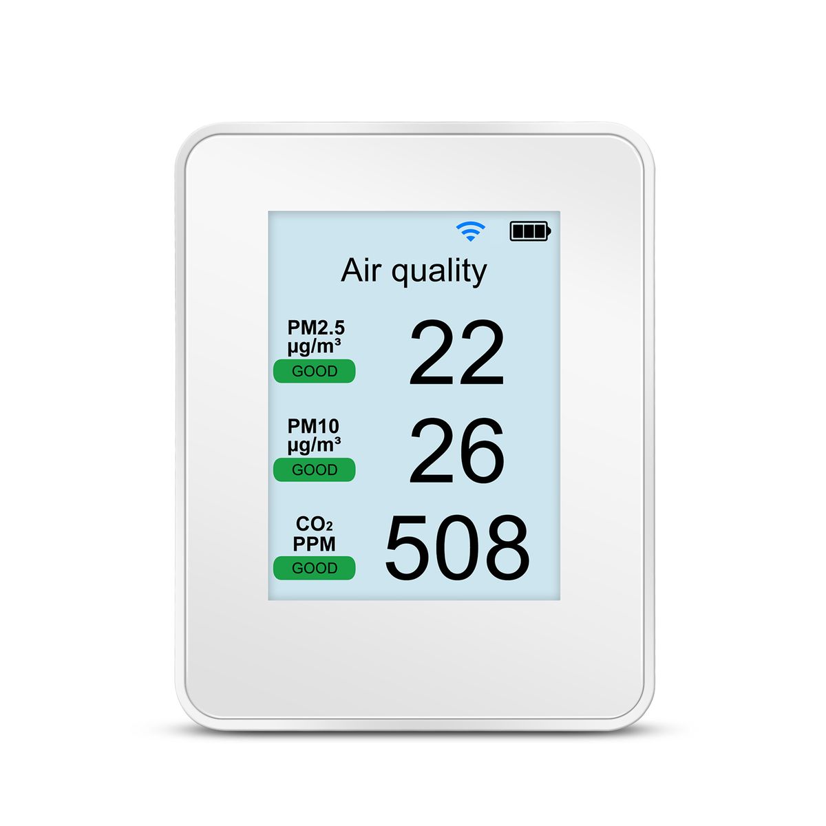 Smart Air Quality Monitor Wifi Co2 Pm2.5 Pm1.0 Pm10 Tester