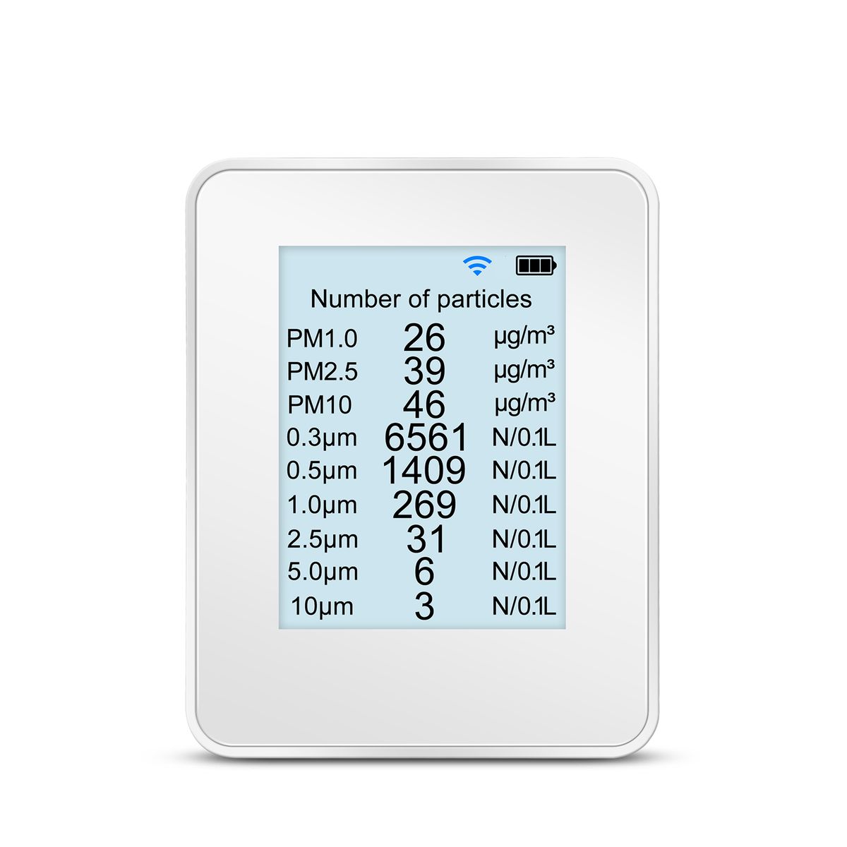 Smart Air Quality Monitor Wifi Co2 Pm2.5 Pm1.0 Pm10 Tester