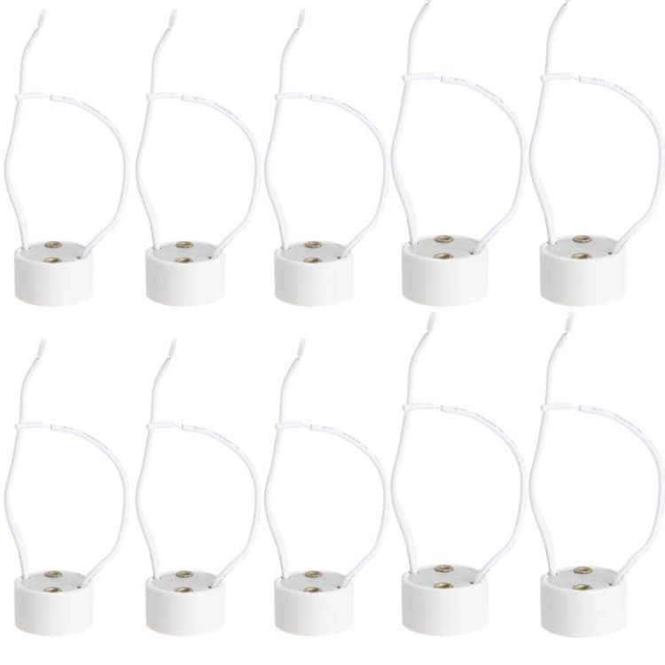 10PCS GU10 Socket LED Halogen Lamp Socket Connector
