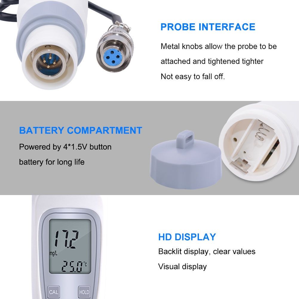 Water Quality Aquaculture Dissolved Oxygen Meter Detector