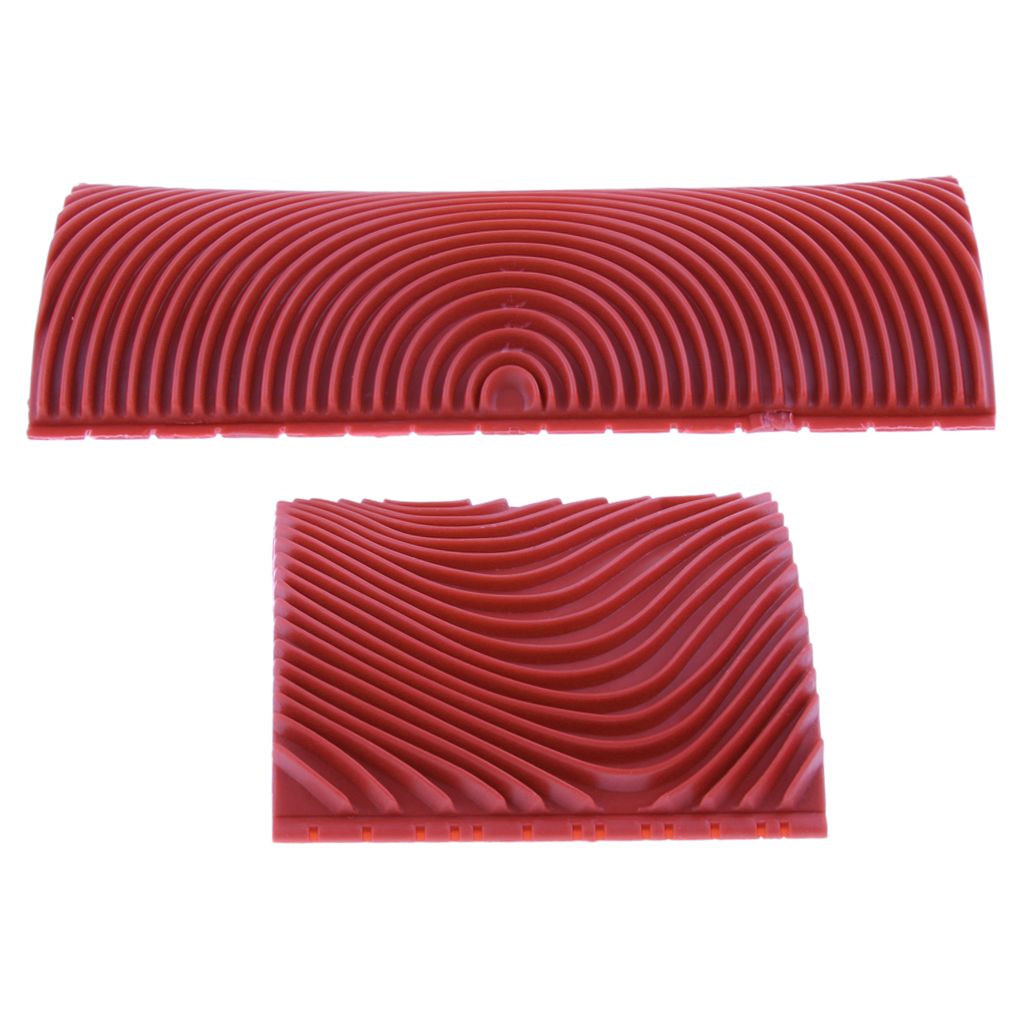 2Pcs Wood Graining Rubber Painting