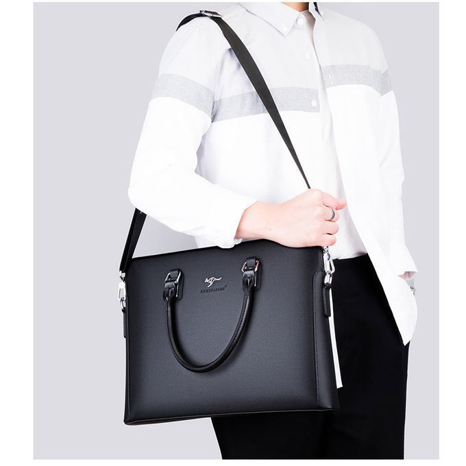 Original Leather Office Briefcase Bag - Office Fancy Shoulder Bag