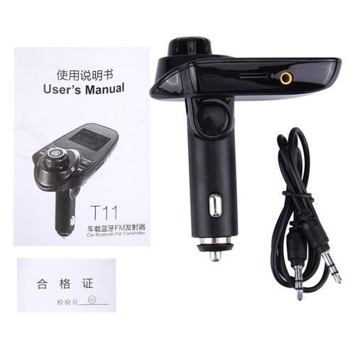 T11 Bluetooth FM Transmitter Car MP3 Player With LED Display, Support Double USB Charge And Handsfree And TF Card And U Disk Music Play Function  SHUKA