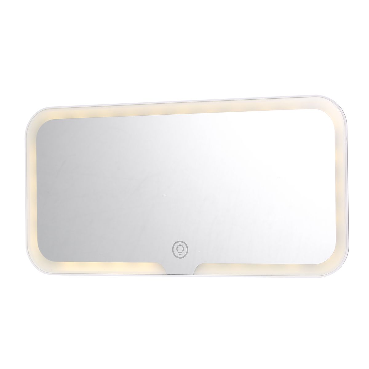Car Vanity Mirror With LED Light Co-Pilot Sun Visor Makeup