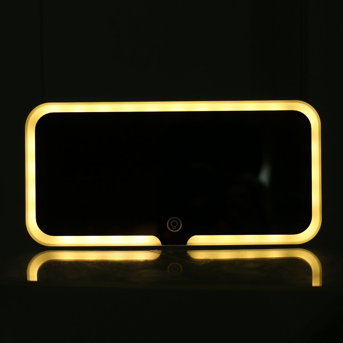 Car Vanity Mirror With LED Light Co-Pilot Sun Visor Makeup