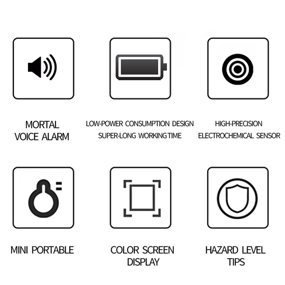 Portable Air Quality Meter 3in1 CO Temperature And Humidity