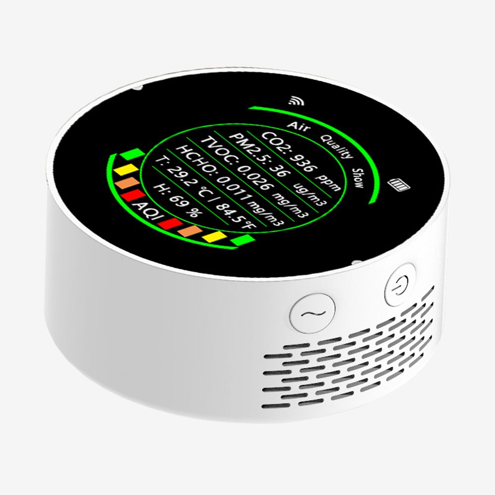 7In1 Multifunctional Air Quality Meter Pm2.5 Co2 Tvoc Hcho