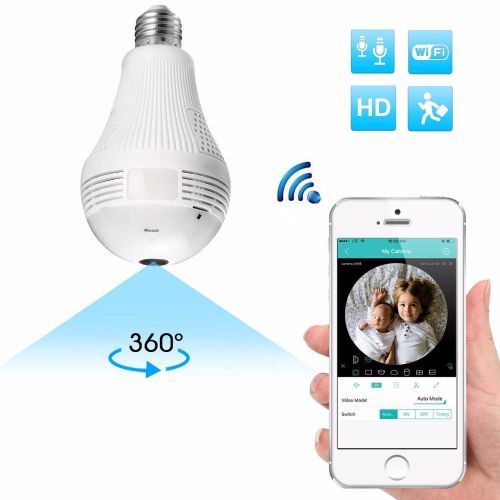 Super Quality 360 Degree Panorama 1080p Camera Wifi IP Light Bulb CCTV Night Vision