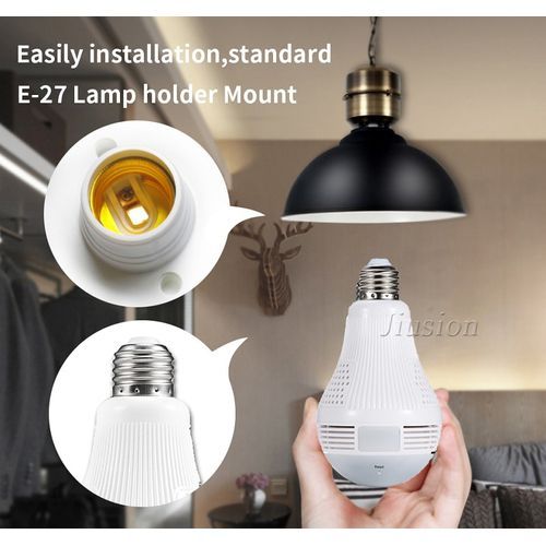Super Quality 360 Degree Panorama 1080p Camera Wifi IP Light Bulb CCTV Night Vision